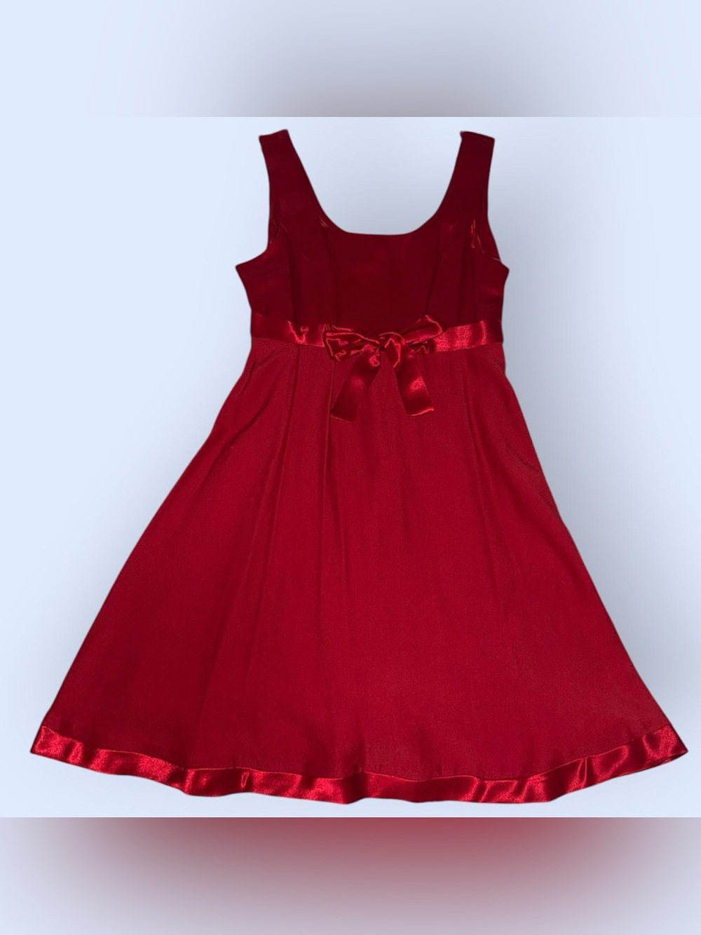 Rampage Vintage Y2K Red Dress with Ribbon Waist